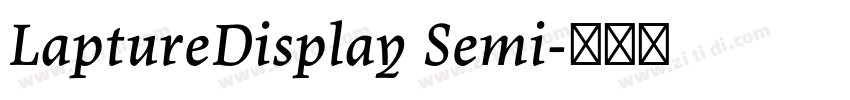 LaptureDisplay Semi字体转换